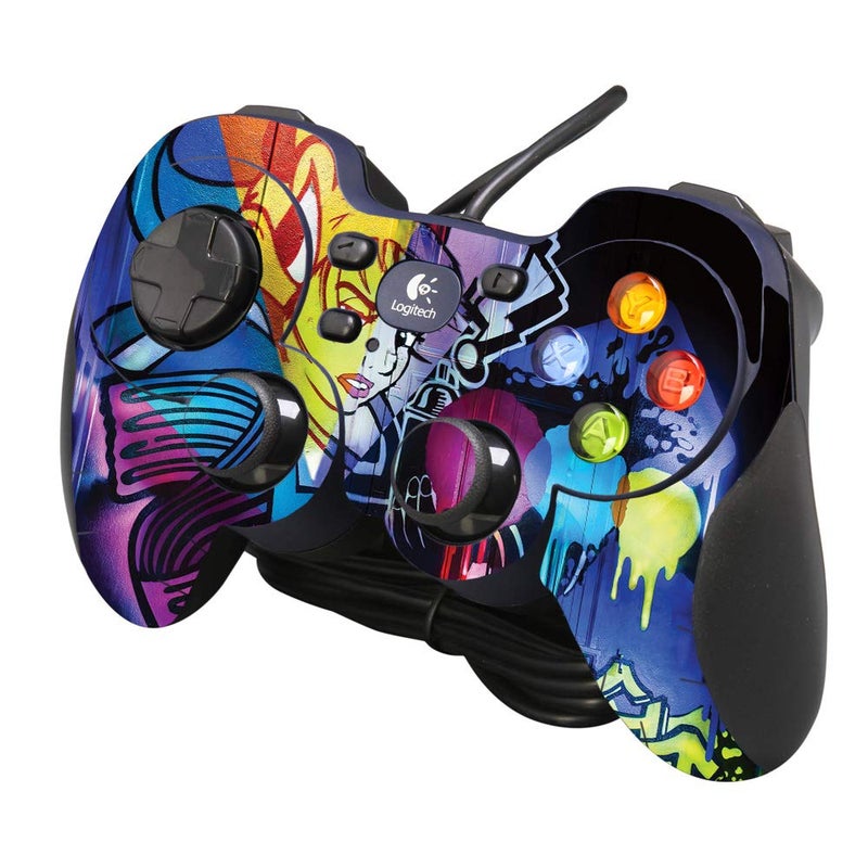 MIGHTY SKINS MightySkins Skin Compatible with Logitech Gamepad F310 - Midnight Mischief | Protective, Durable, and Unique Vinyl Decal wrap Cover | Easy to Apply, Remove, and Change Styles | Made in The USA - Image 1
